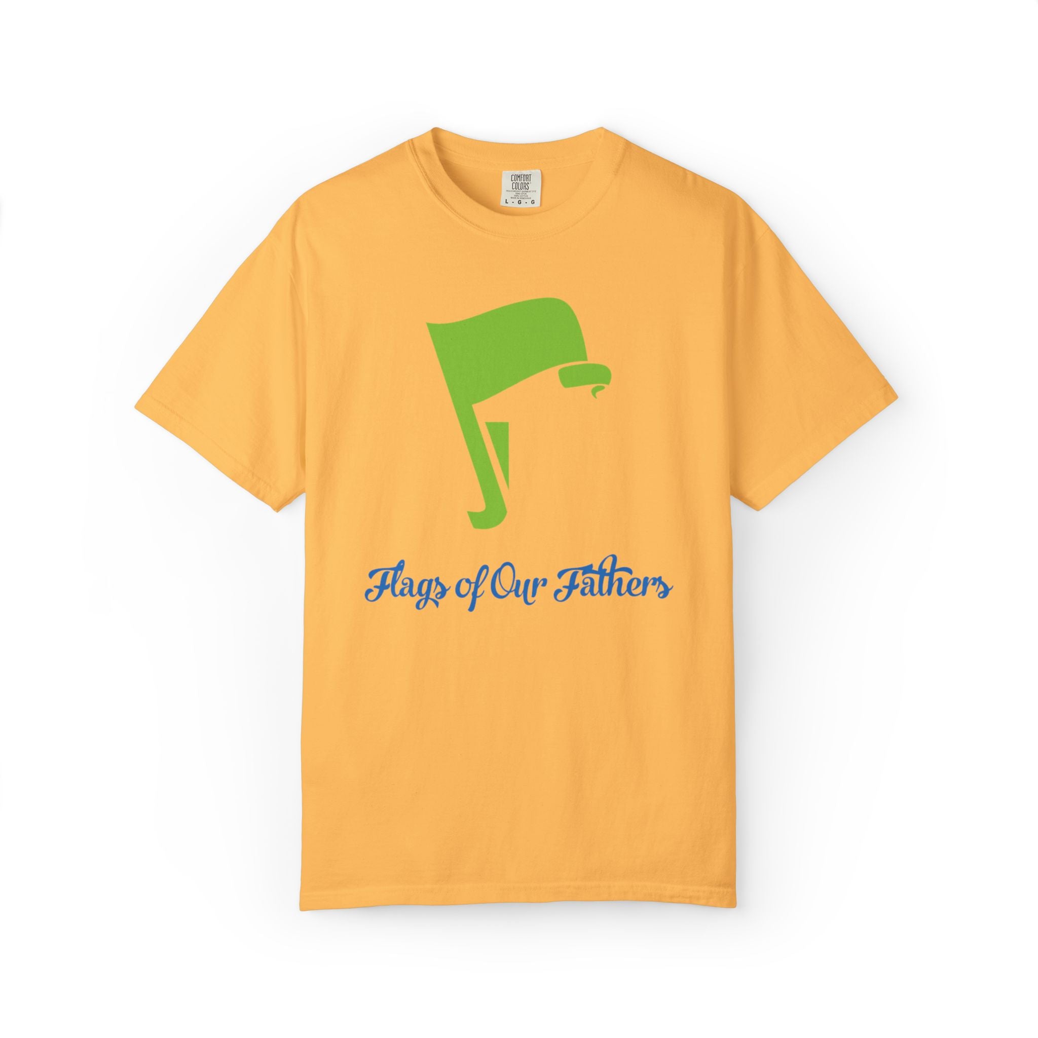 Flags of Our Father Graphic Tee - Blue Green