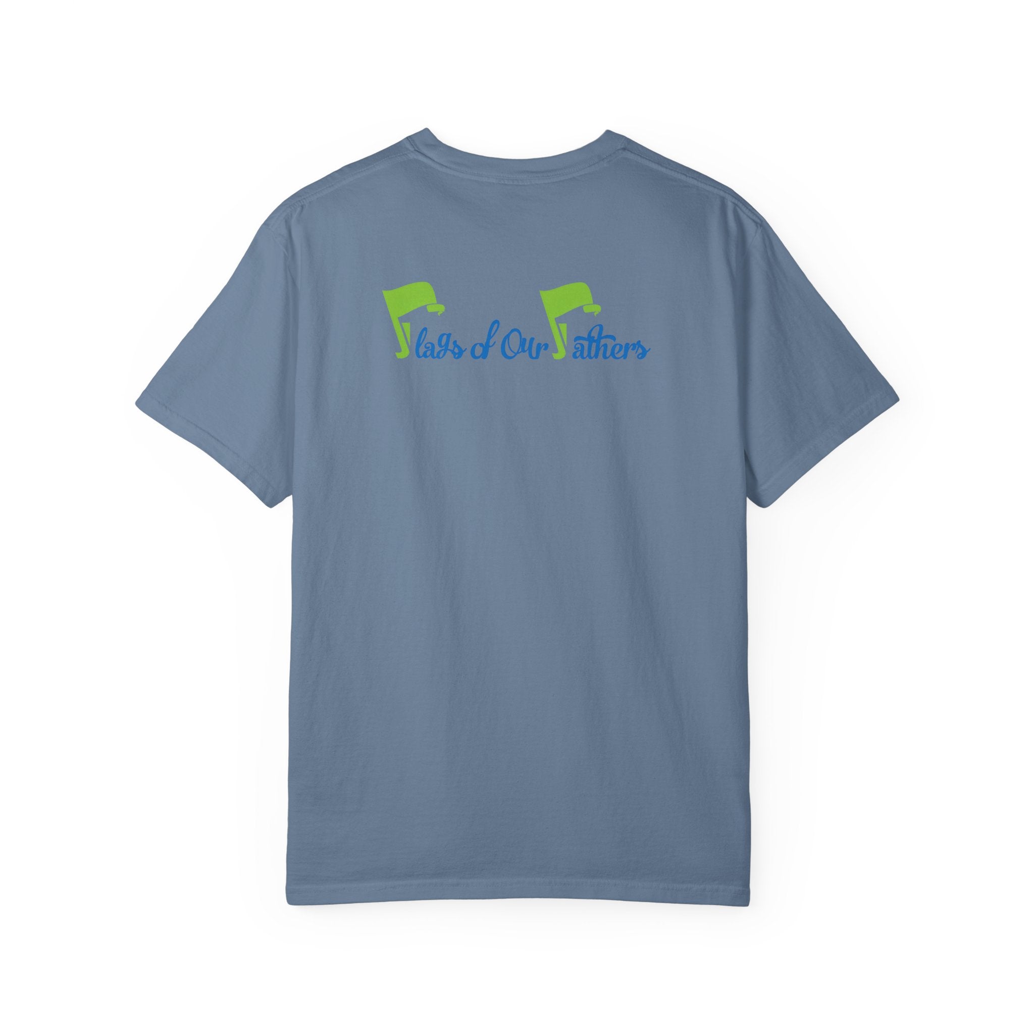 Flags of Our Father Graphic Tee - Blue Green