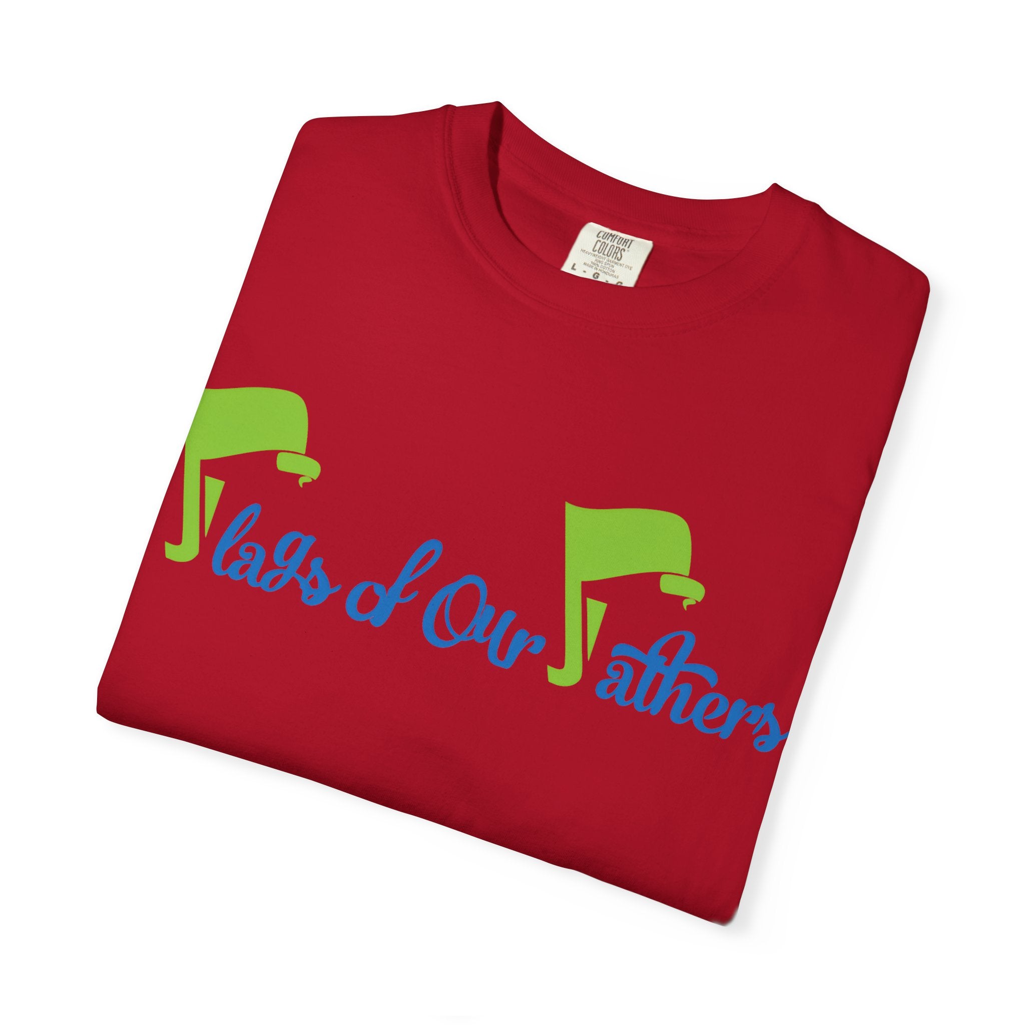 Flags of Our Father T-shirt - Blue Green