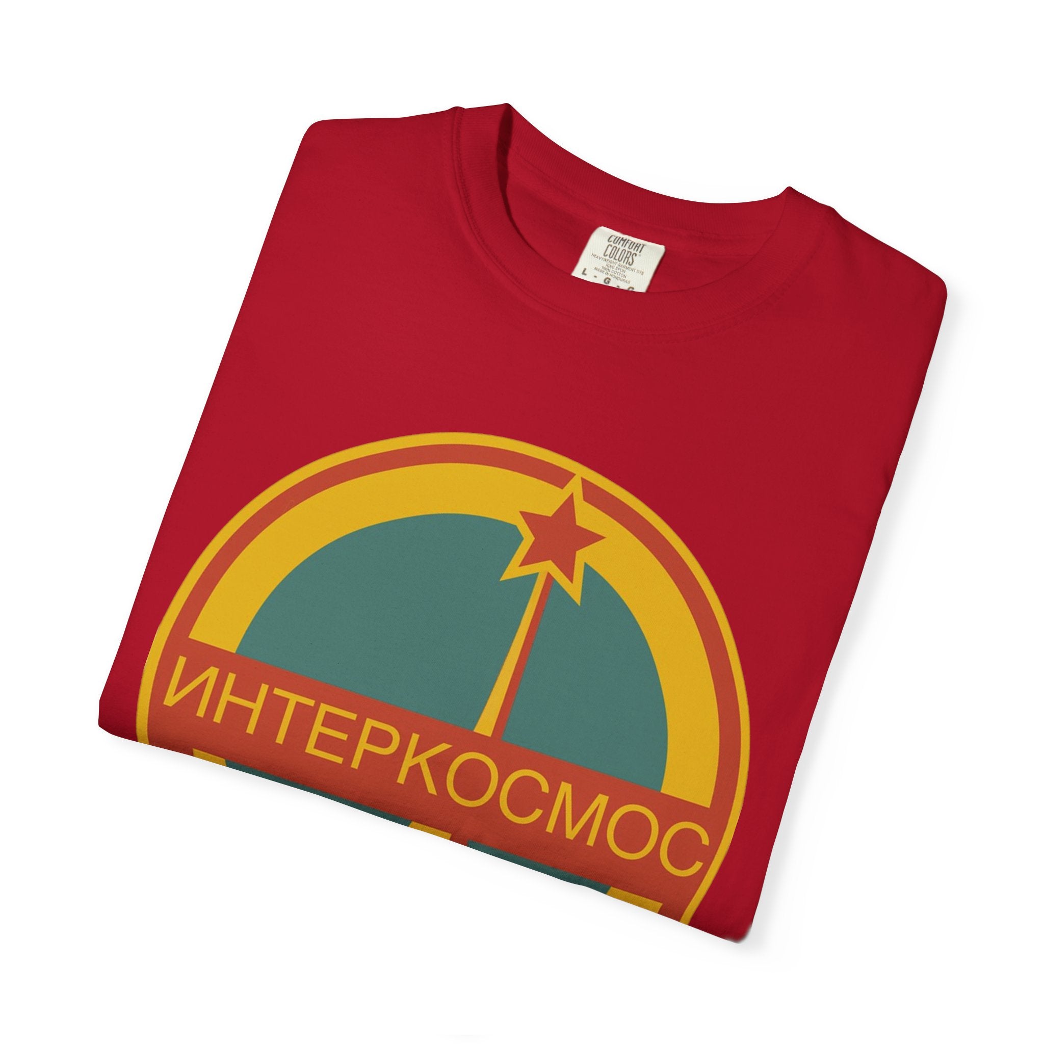 Vintage Unisex T-shirt with Intercosmos Logo of the USSR