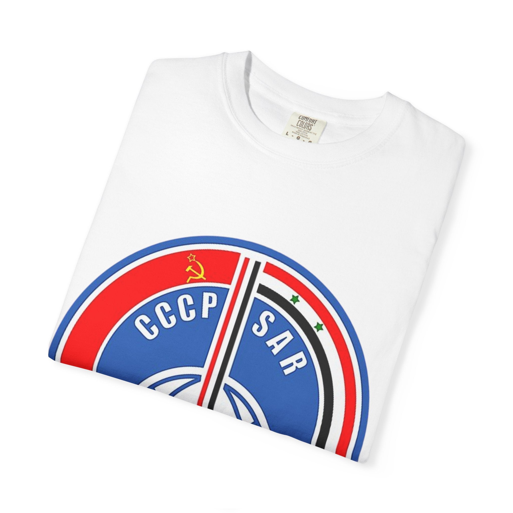 Vintage InterCosmos Patch Unisex T-shirt - 1970s USSR and Syrian Arab Republic