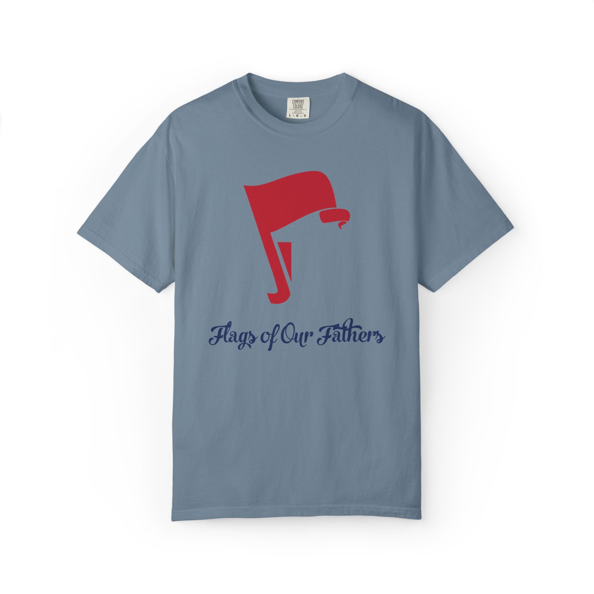 Flags of Our Father Graphic Tee - Unisex T-shirt Blue Red