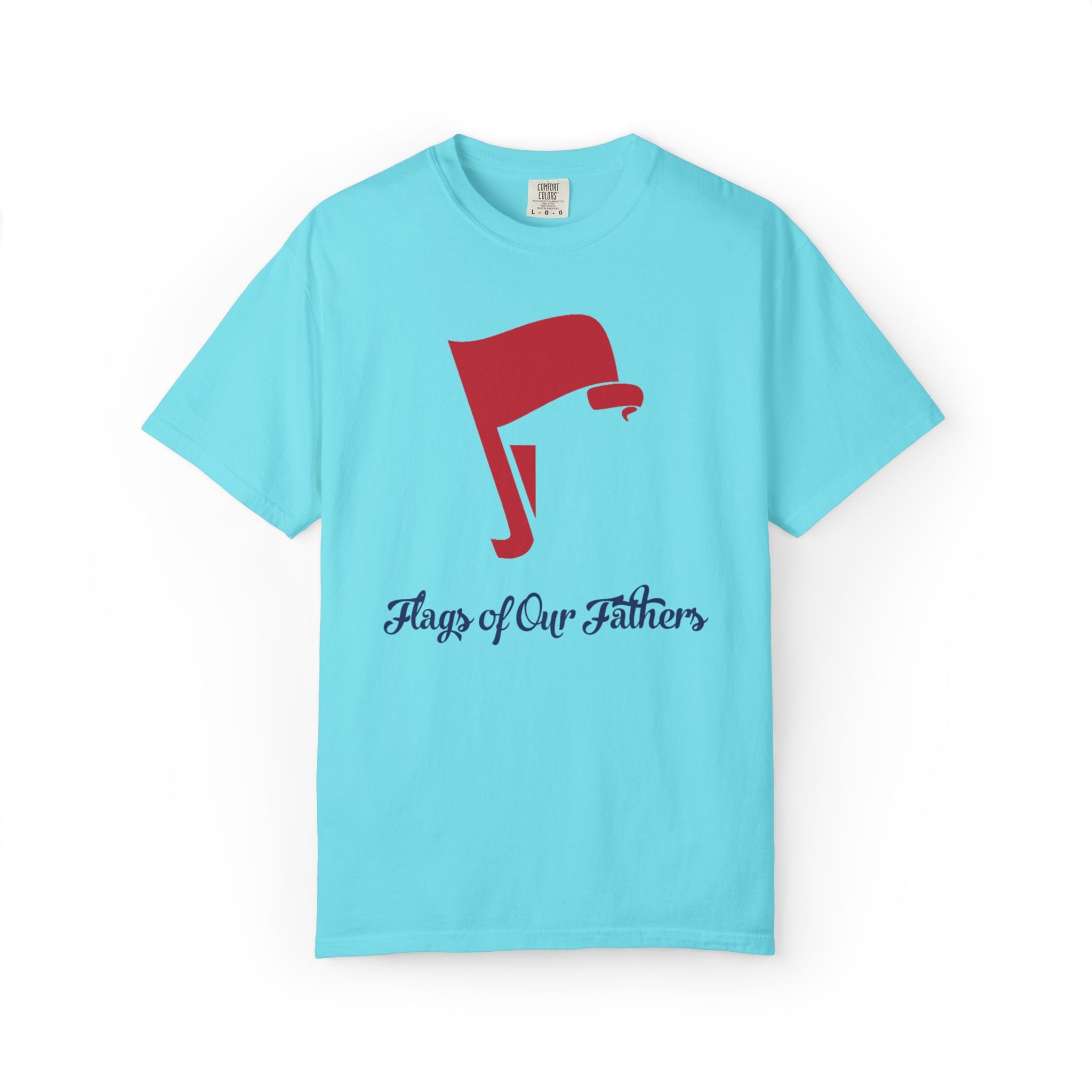 Flags of Our Father Graphic Tee - Unisex T-shirt Blue Red