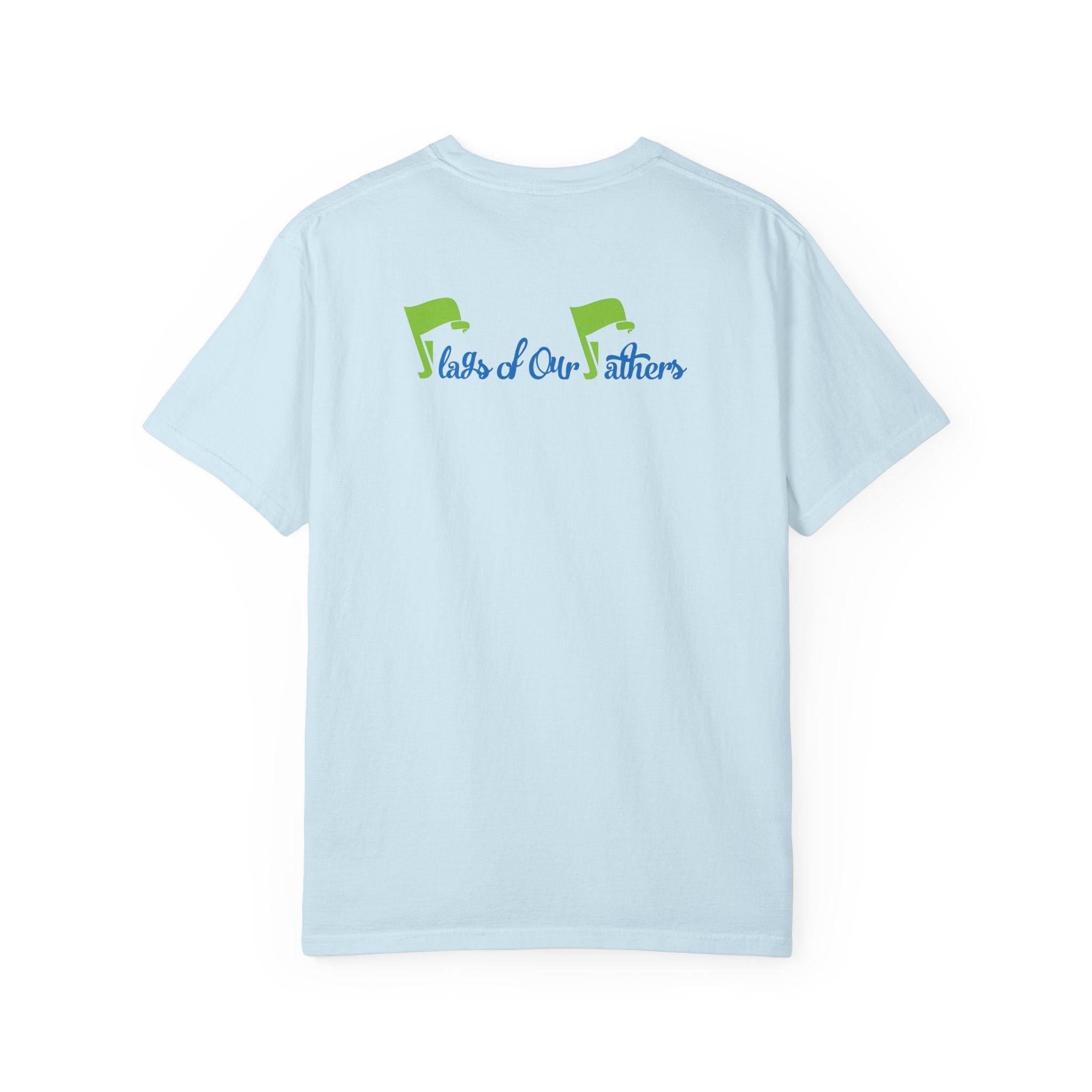 Flags of Our Father Graphic Tee - Blue Green