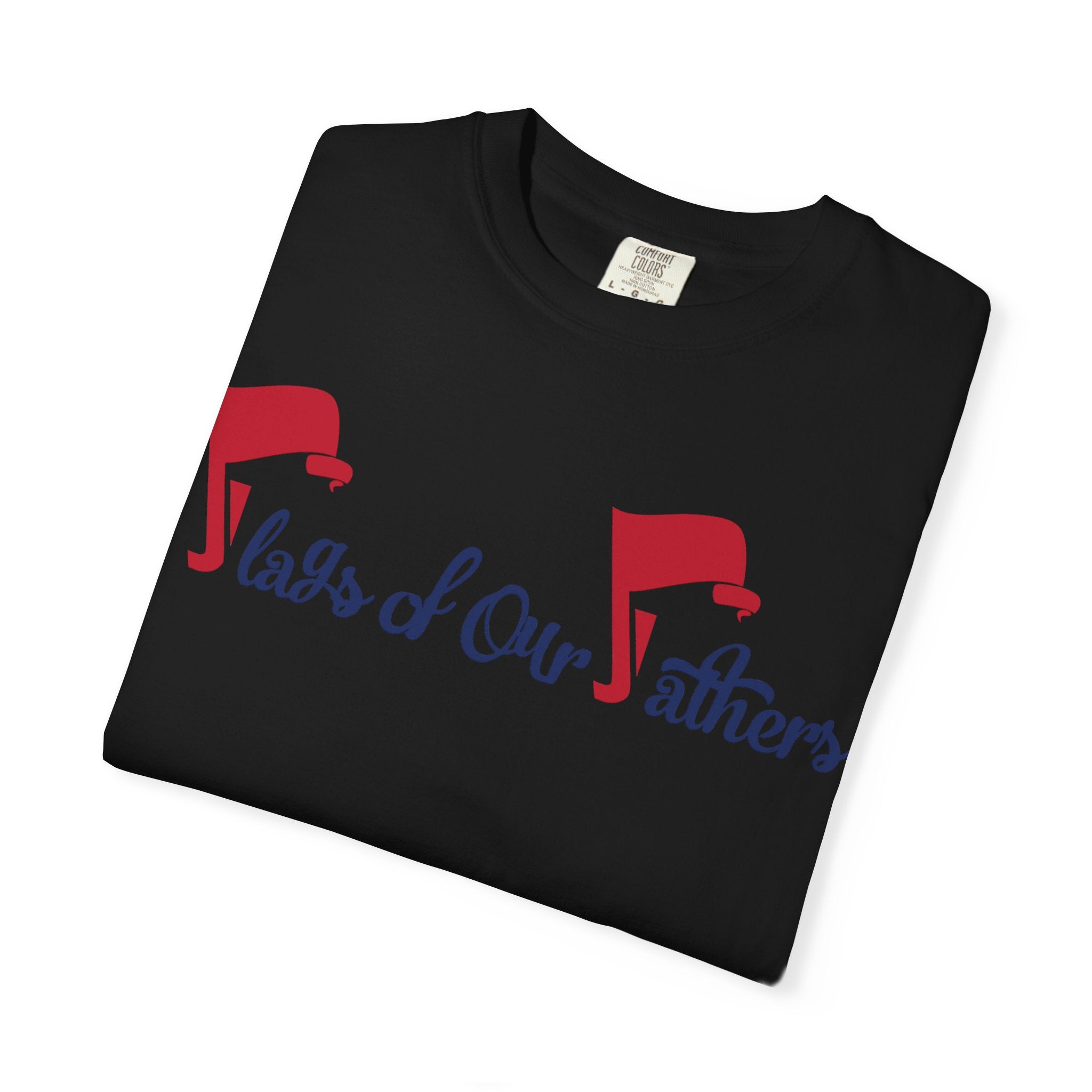Flags of Our Father Graphic T-shirt - Blue Red