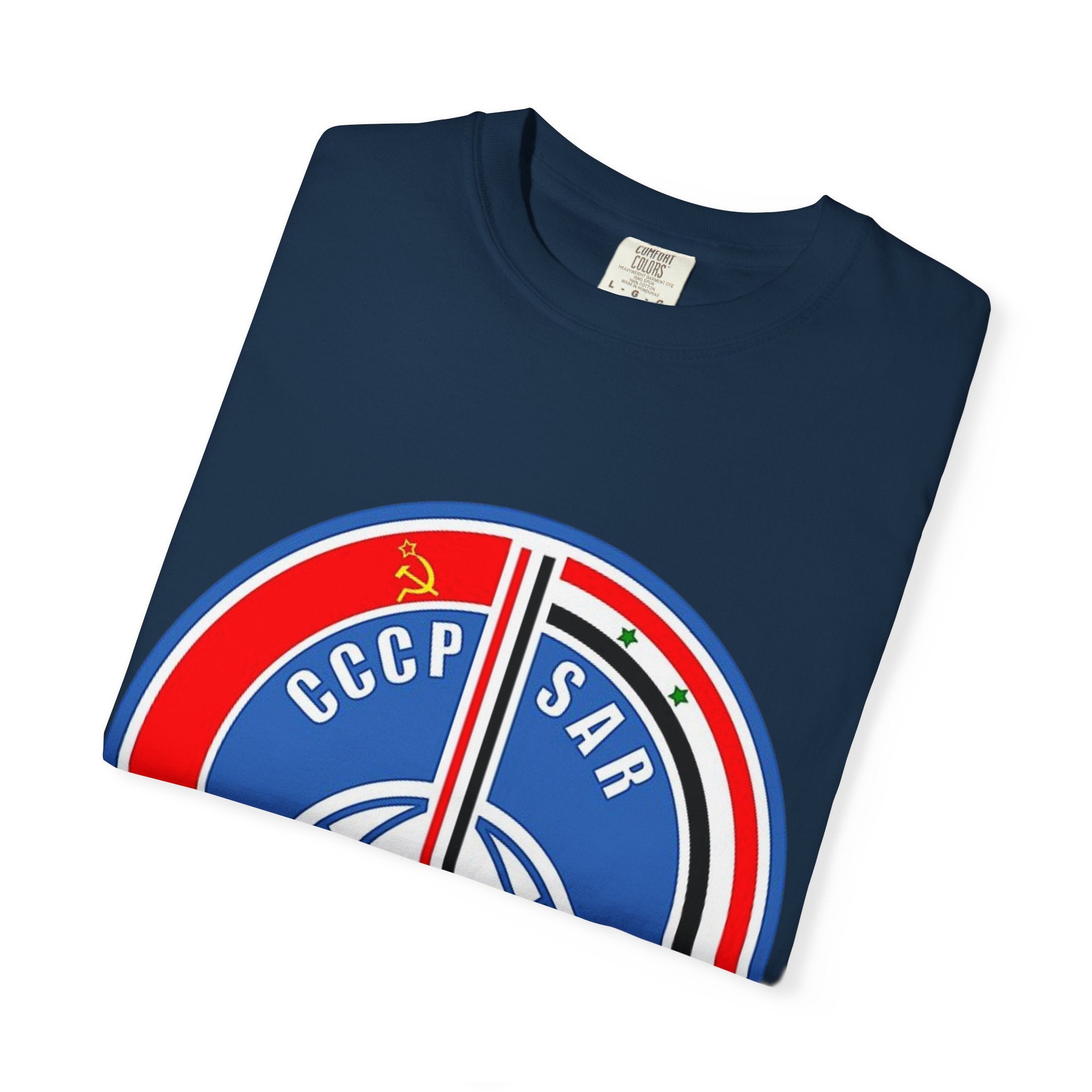 Vintage InterCosmos Patch Unisex T-shirt - 1970s USSR and Syrian Arab Republic