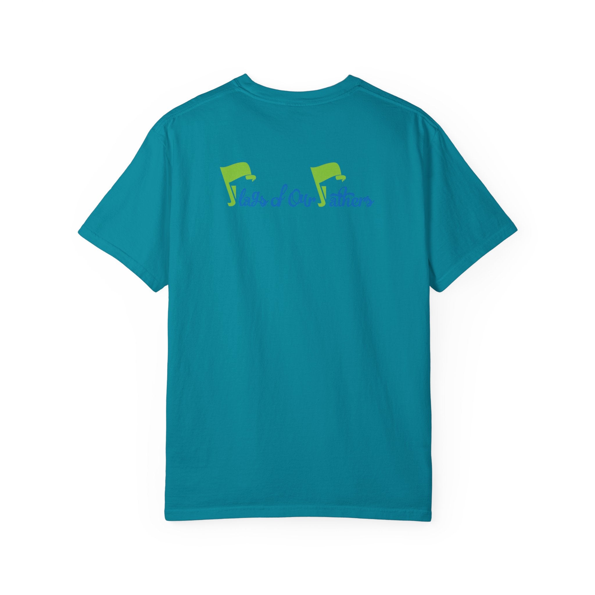 Flags of Our Father Graphic Tee - Blue Green