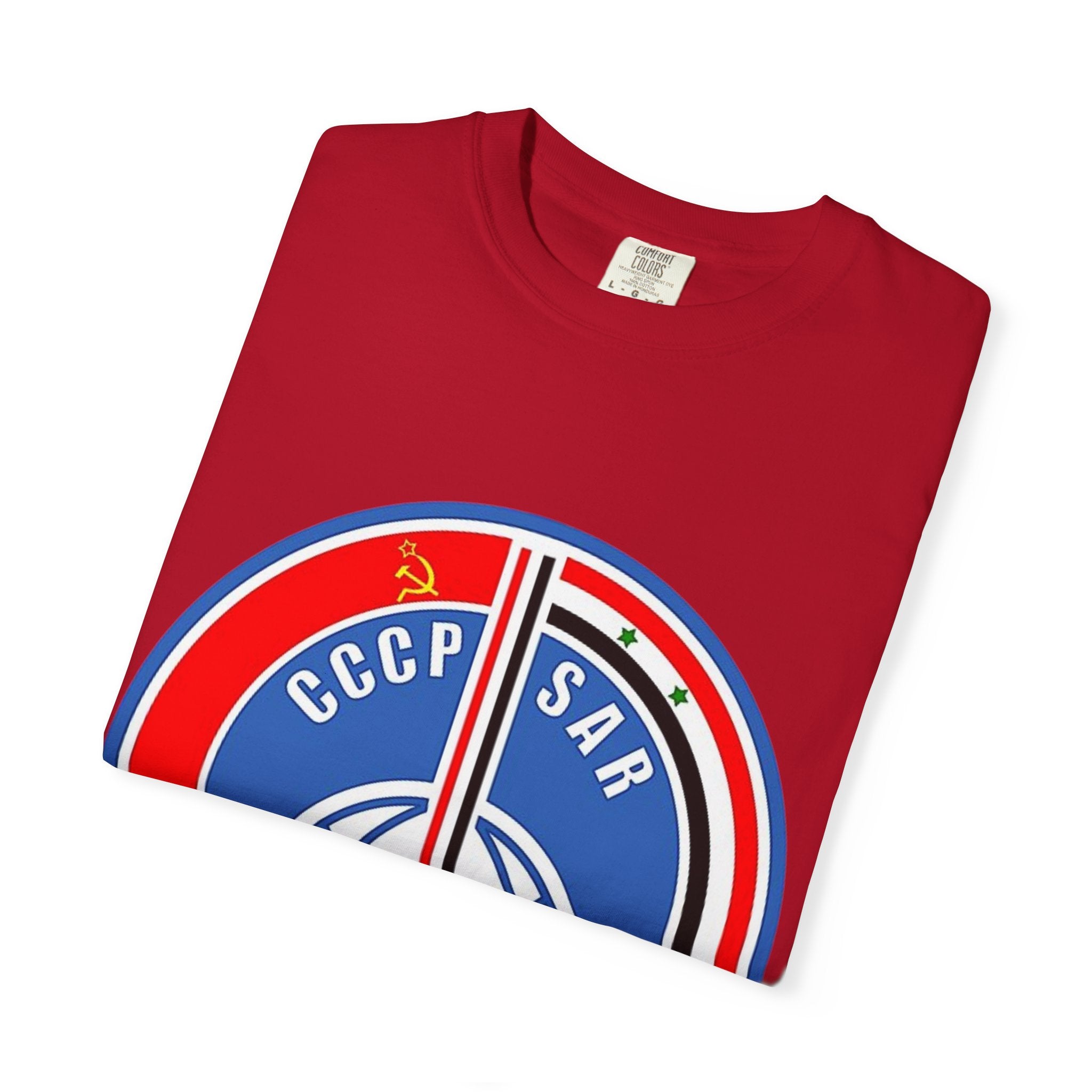 Vintage InterCosmos Patch Unisex T-shirt - 1970s USSR and Syrian Arab Republic