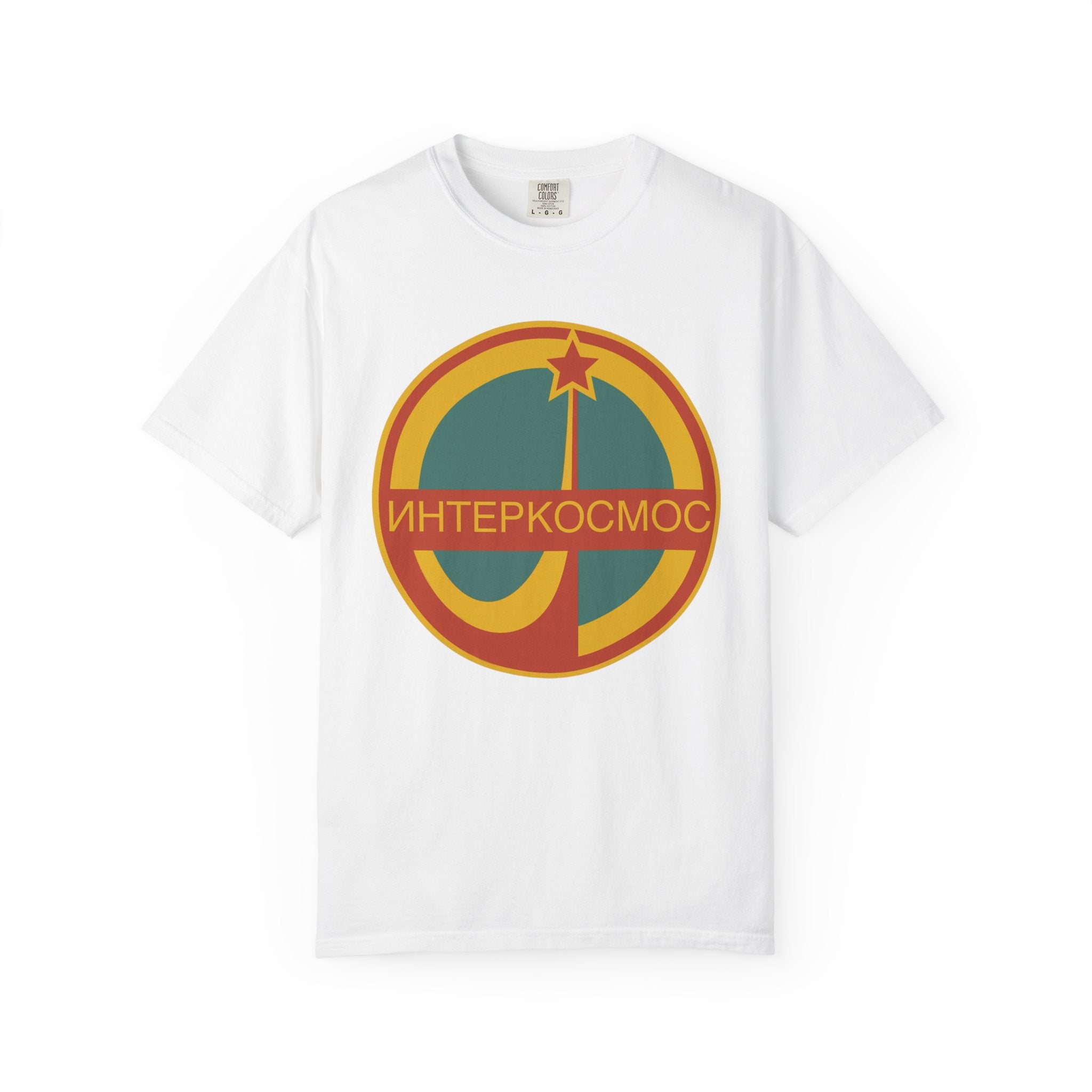Vintage Unisex T-shirt with Intercosmos Logo of the USSR
