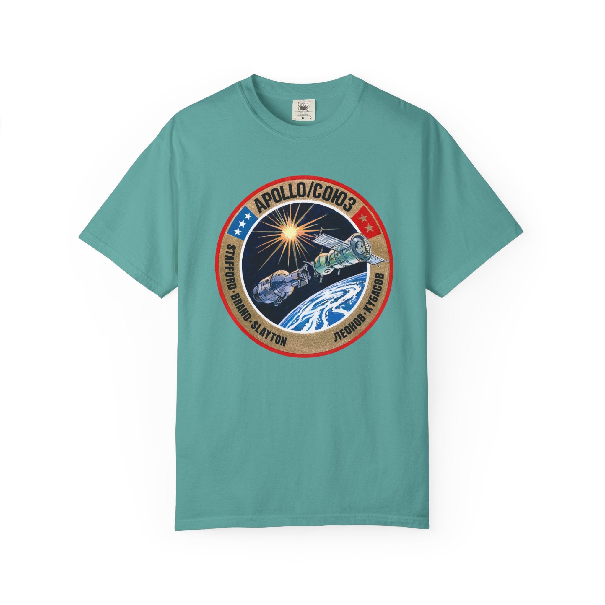Vintage Logo Patch Unisex - Soviet American Soyuz Apollo Collaboration Mission