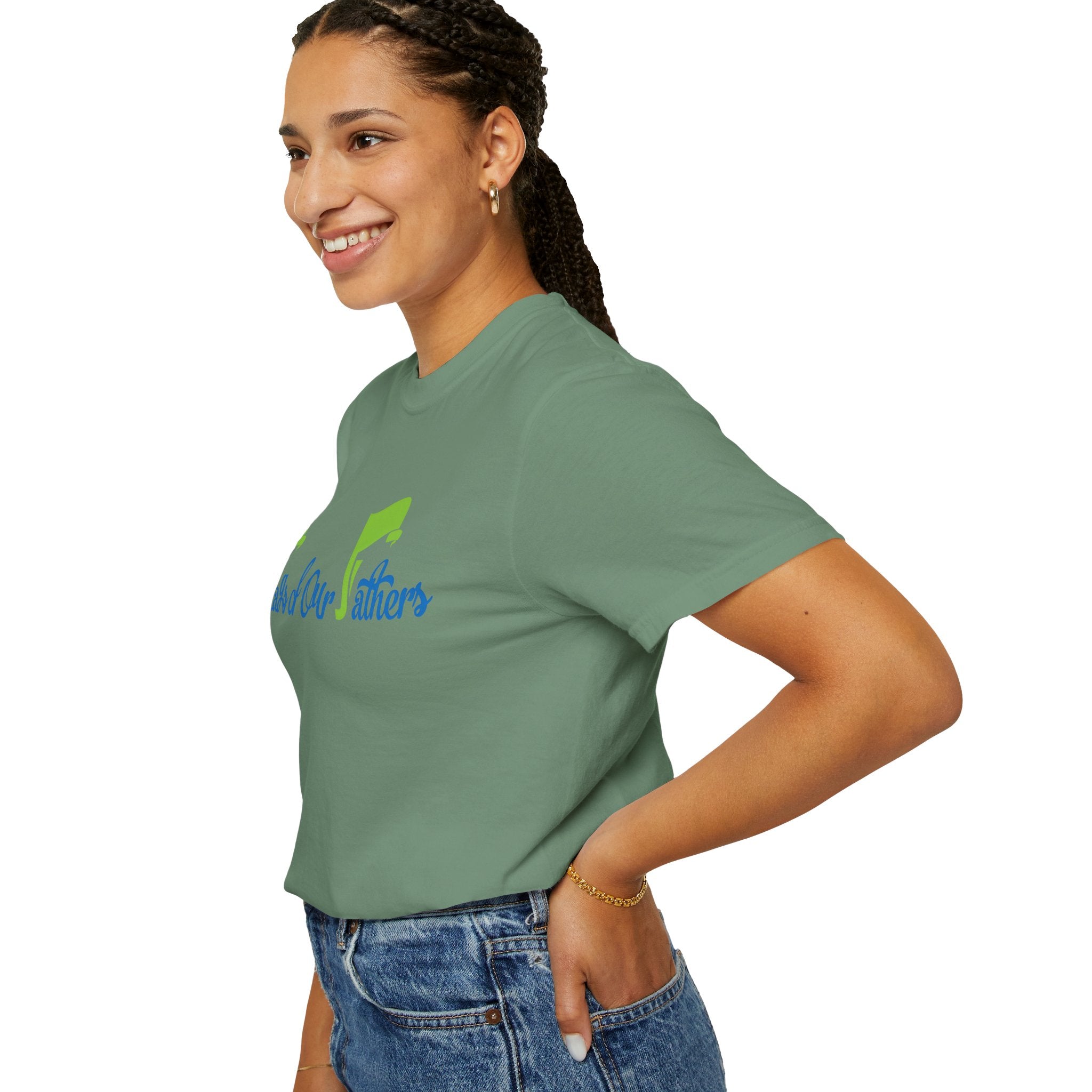Flags of Our Father T-shirt - Blue Green