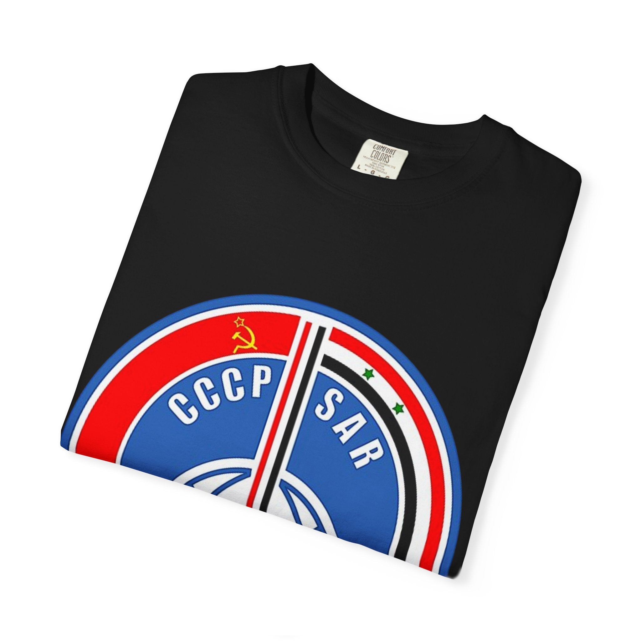 Vintage InterCosmos Patch Unisex T-shirt - 1970s USSR and Syrian Arab Republic