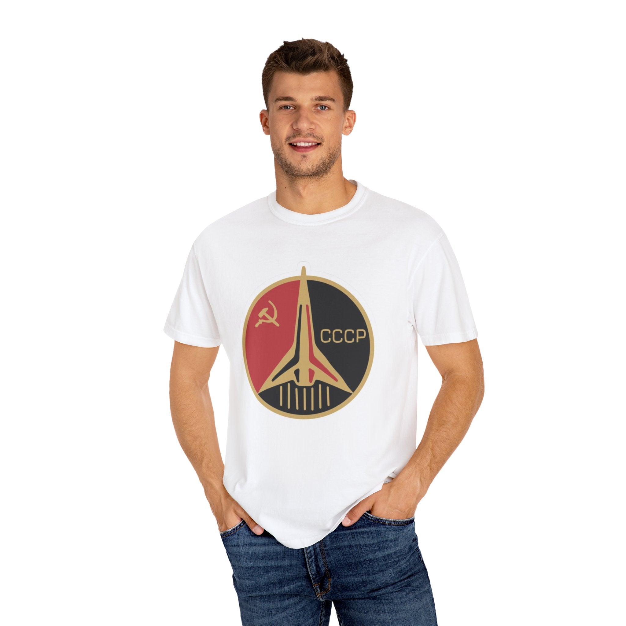 Vintage Soviet Space Tee, Retro T-Shirt, CCCP Graphics, Unisex Apparel, Gift for History Buffs, Space Enthusiasts