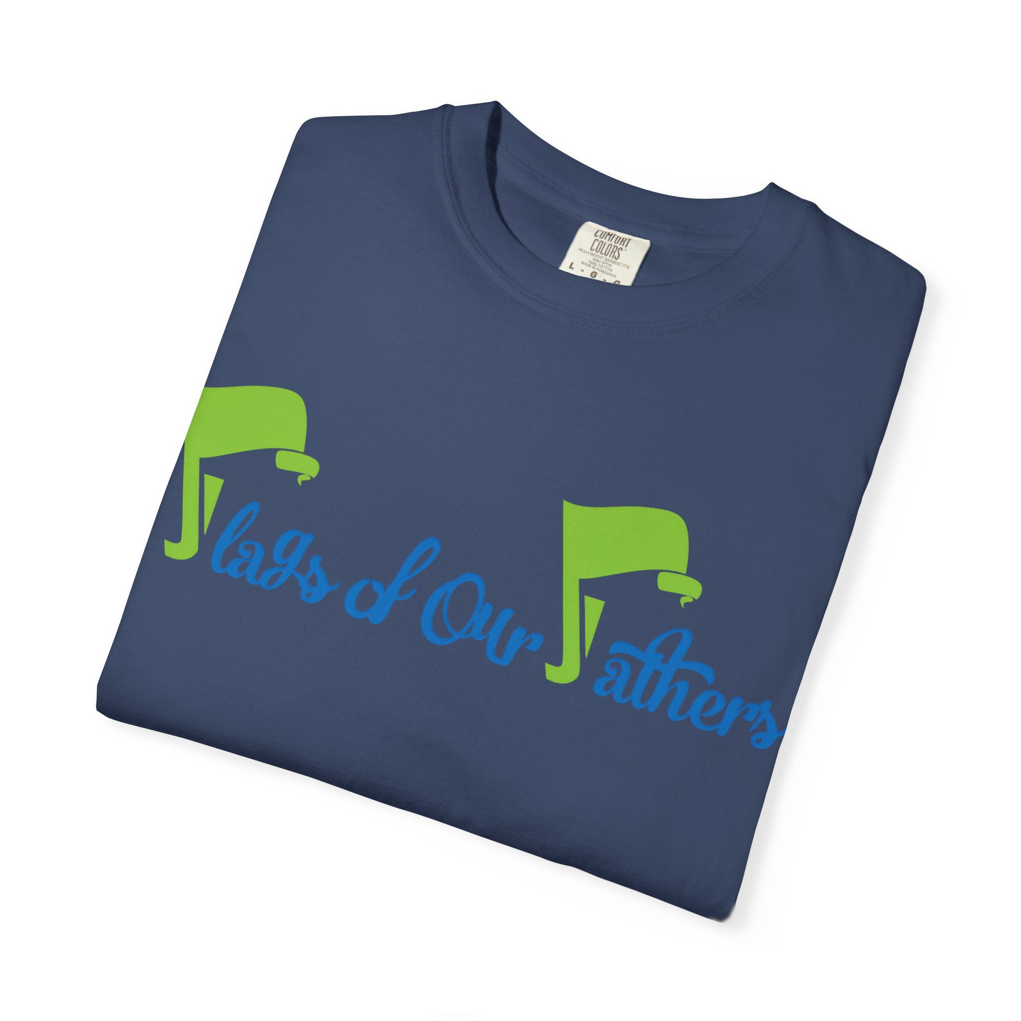 Flags of Our Father T-shirt - Blue Green