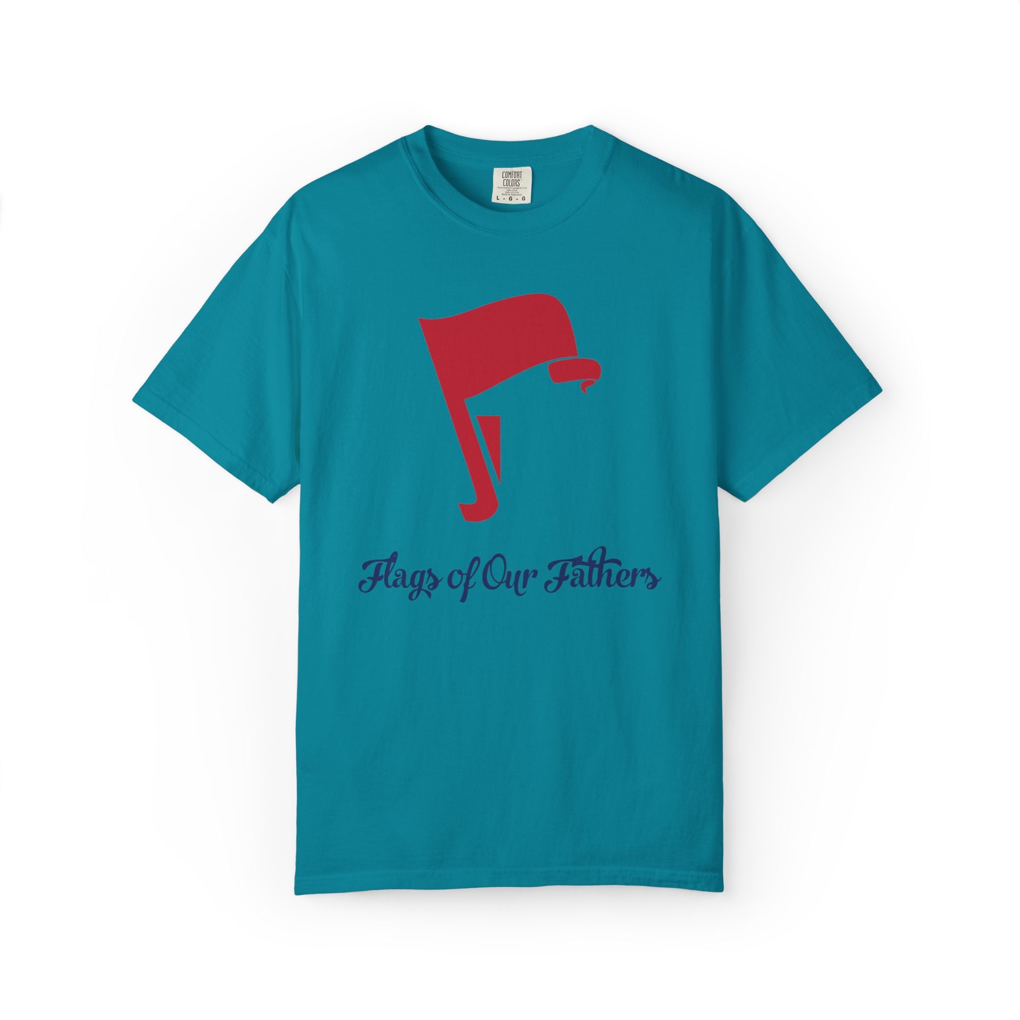 Flags of Our Father Graphic Tee - Unisex T-shirt Blue Red