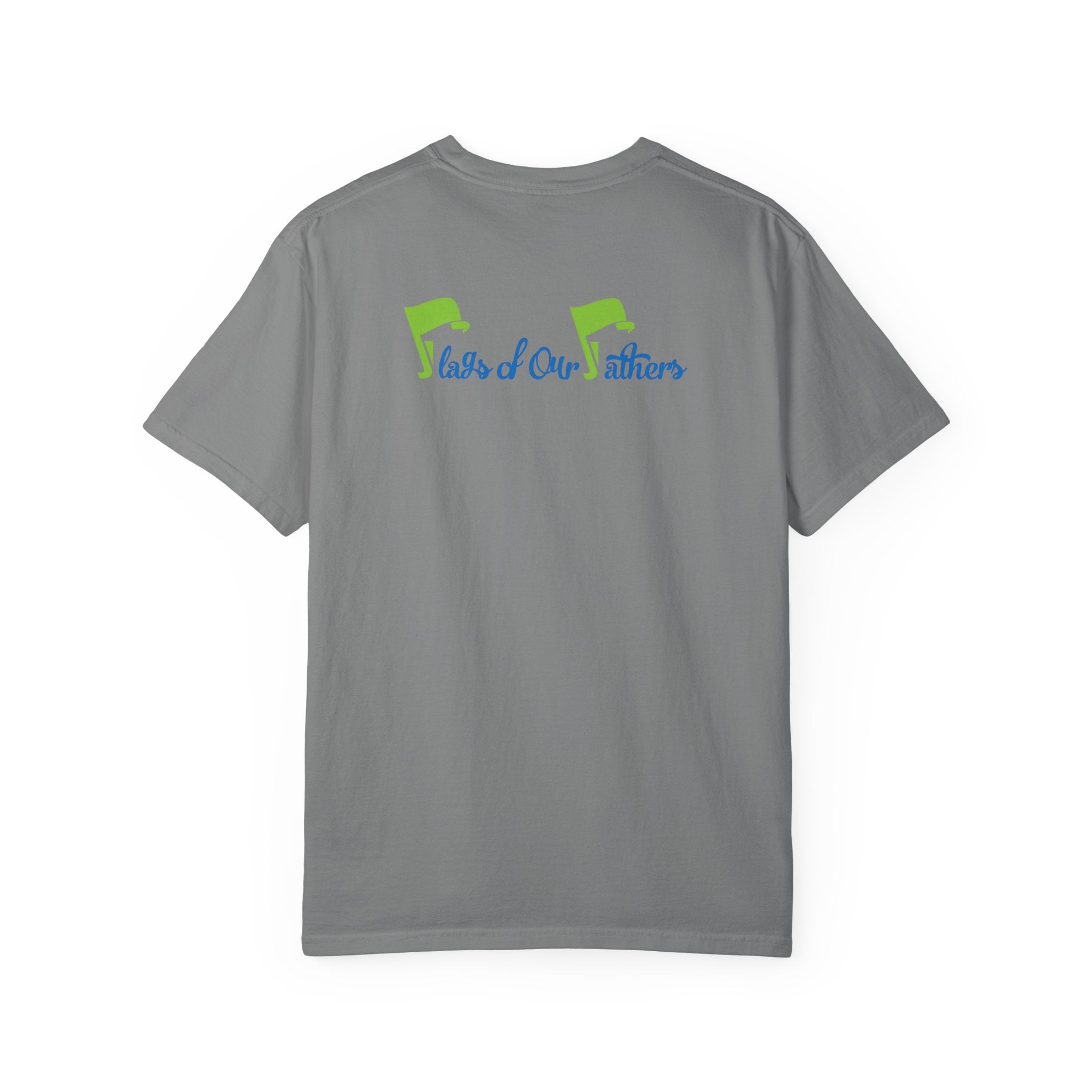 Flags of Our Father Graphic Tee - Blue Green