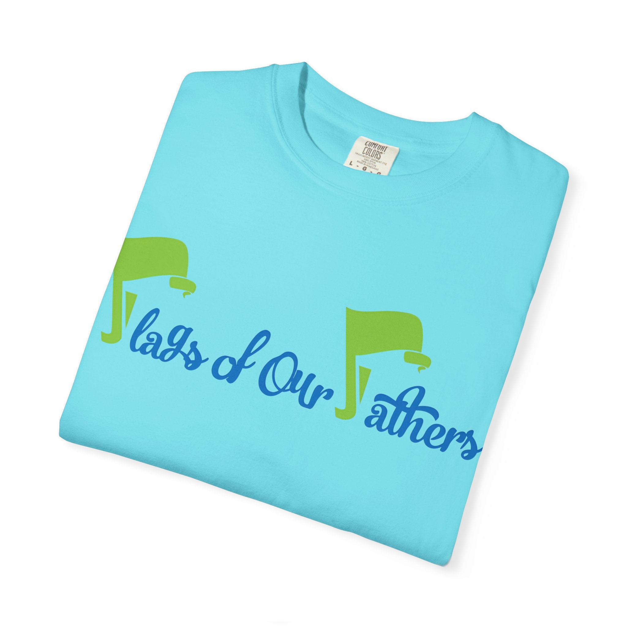 Flags of Our Father T-shirt - Blue Green