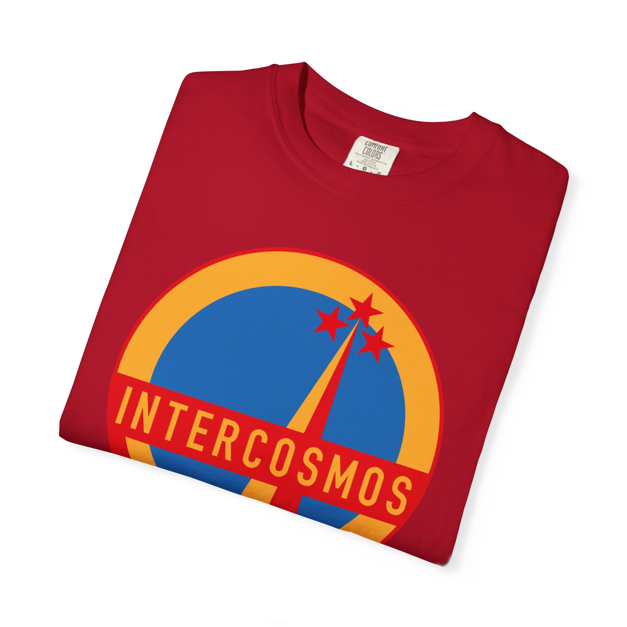 Unisex T-shirt Vintage Intercosmos Soviet Space Program Logo