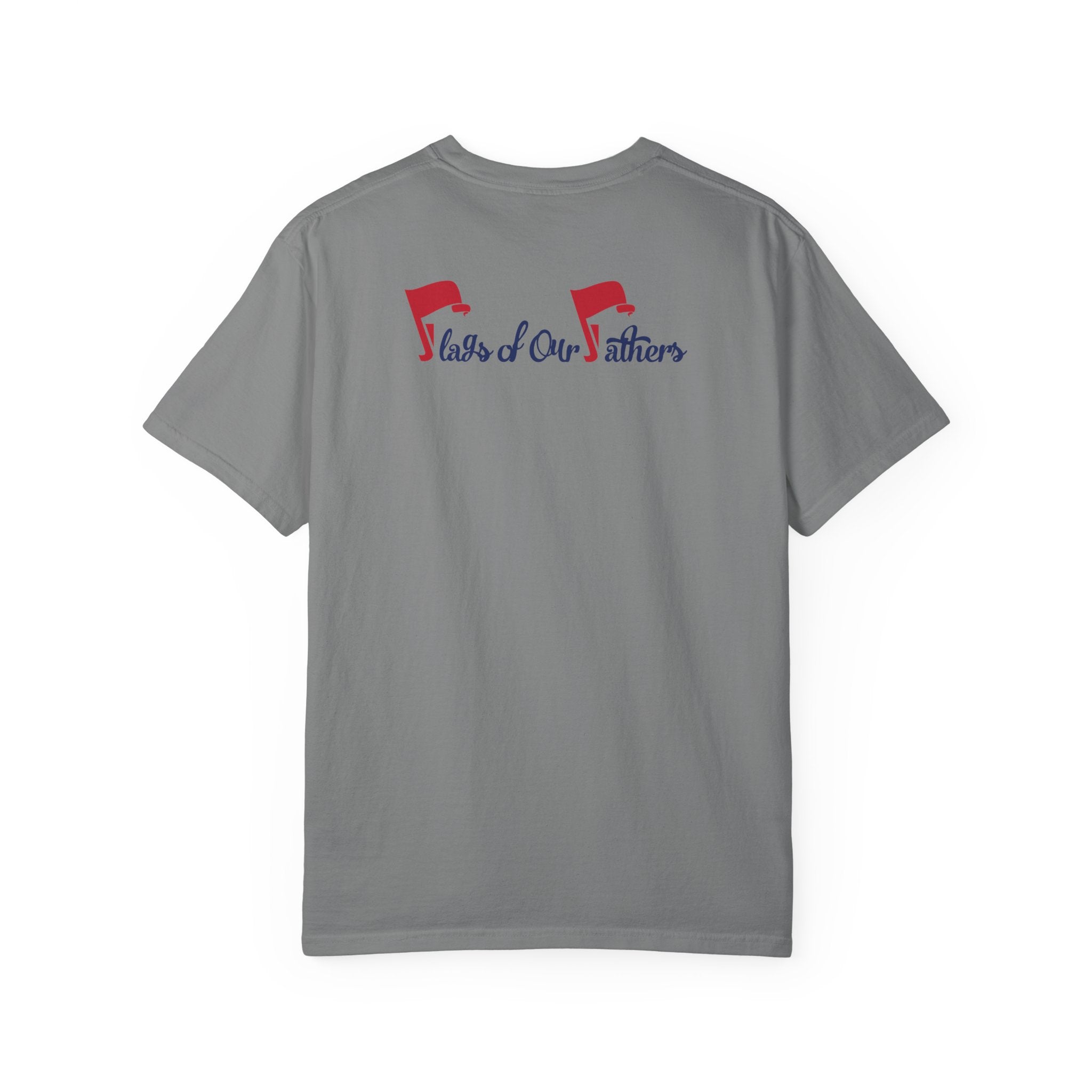 Flags of Our Father Graphic Tee - Unisex T-shirt Blue Red