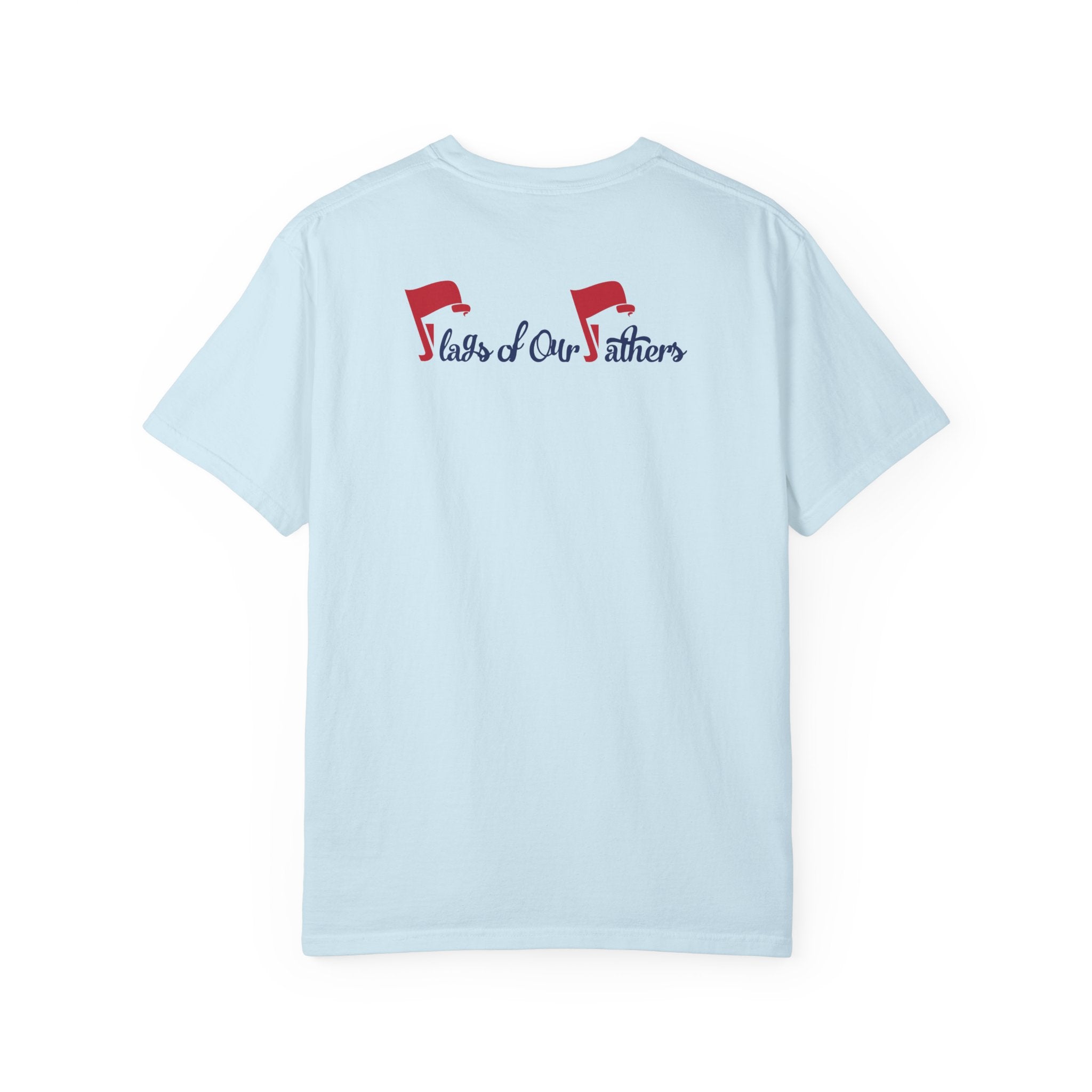 Flags of Our Father Graphic Tee - Unisex T-shirt Blue Red