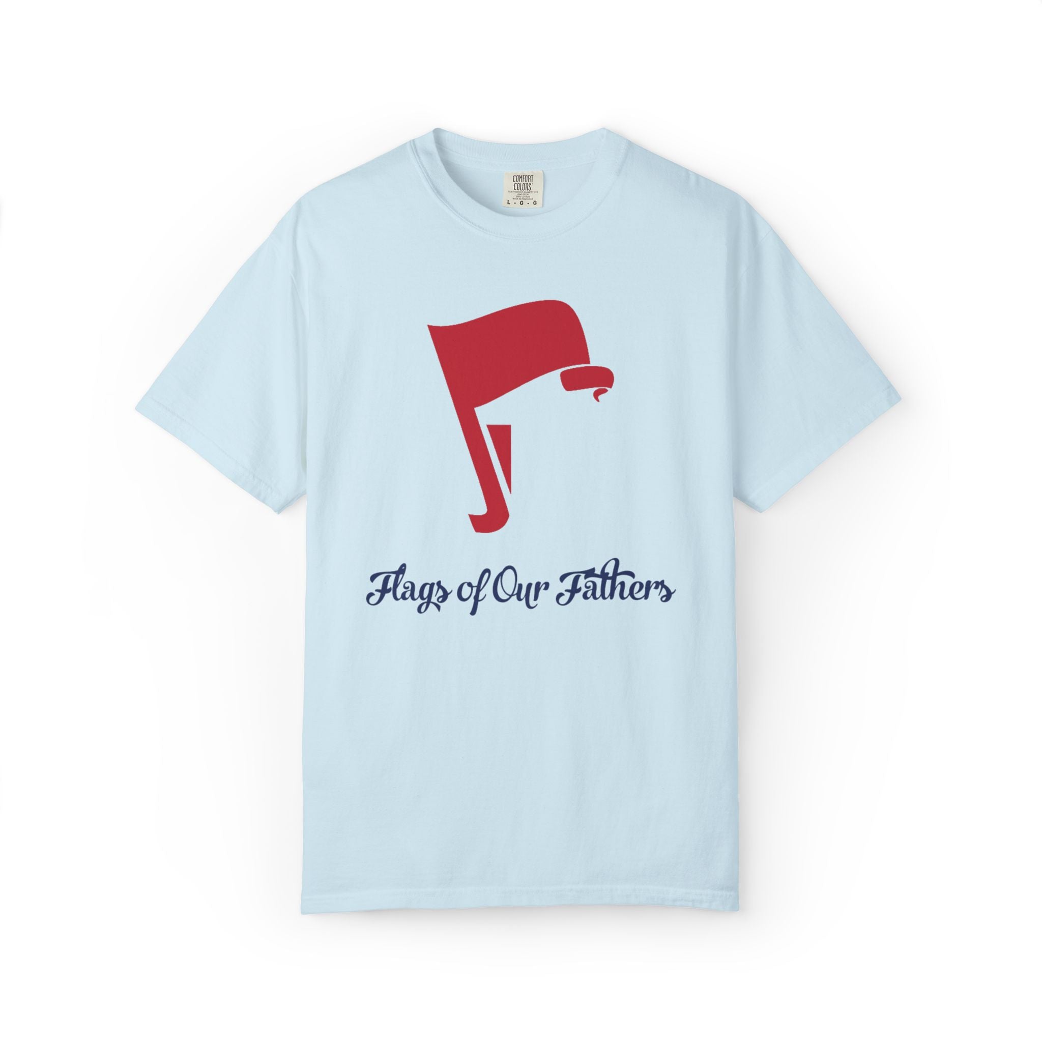 Flags of Our Father Graphic Tee - Unisex T-shirt Blue Red