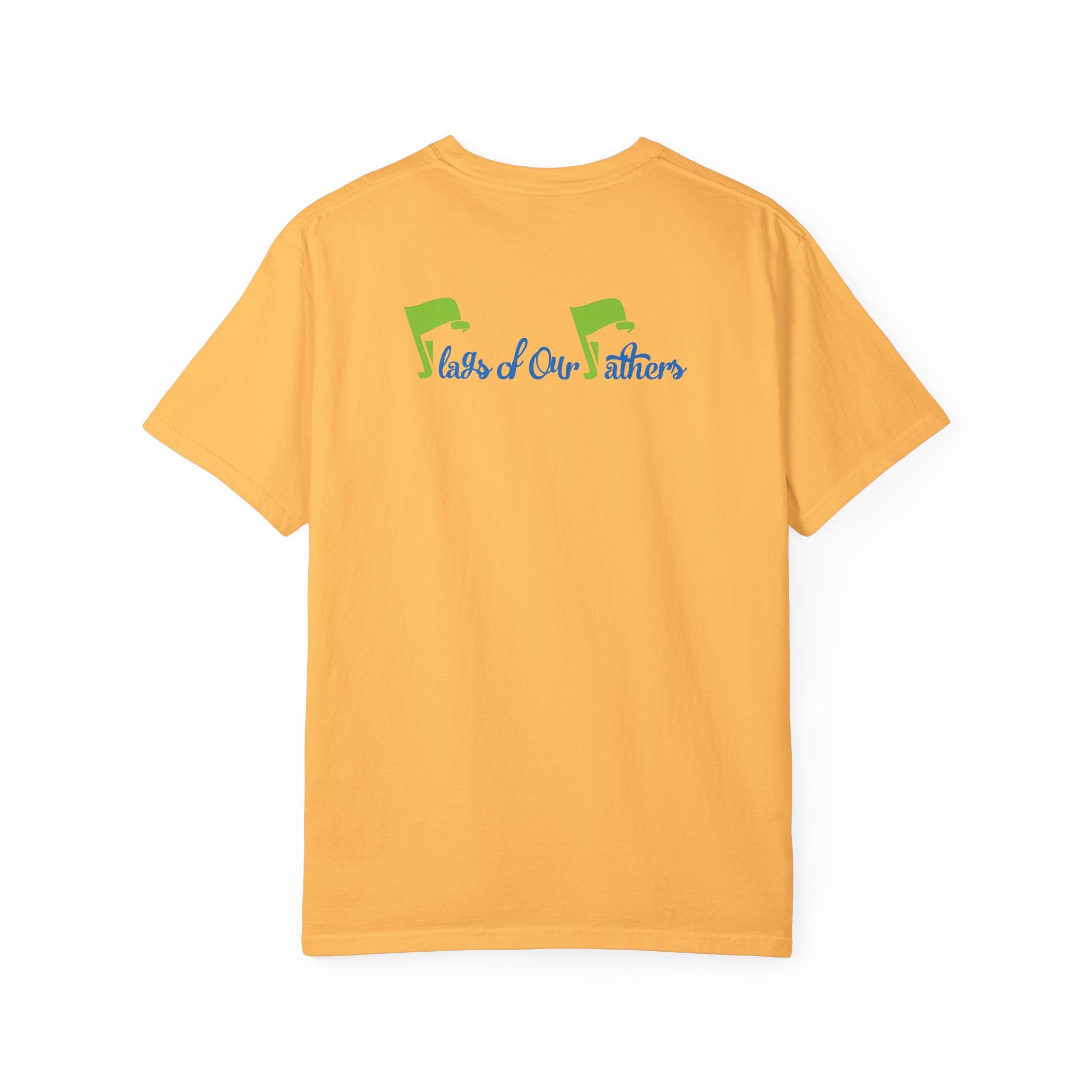 Flags of Our Father Graphic Tee - Blue Green