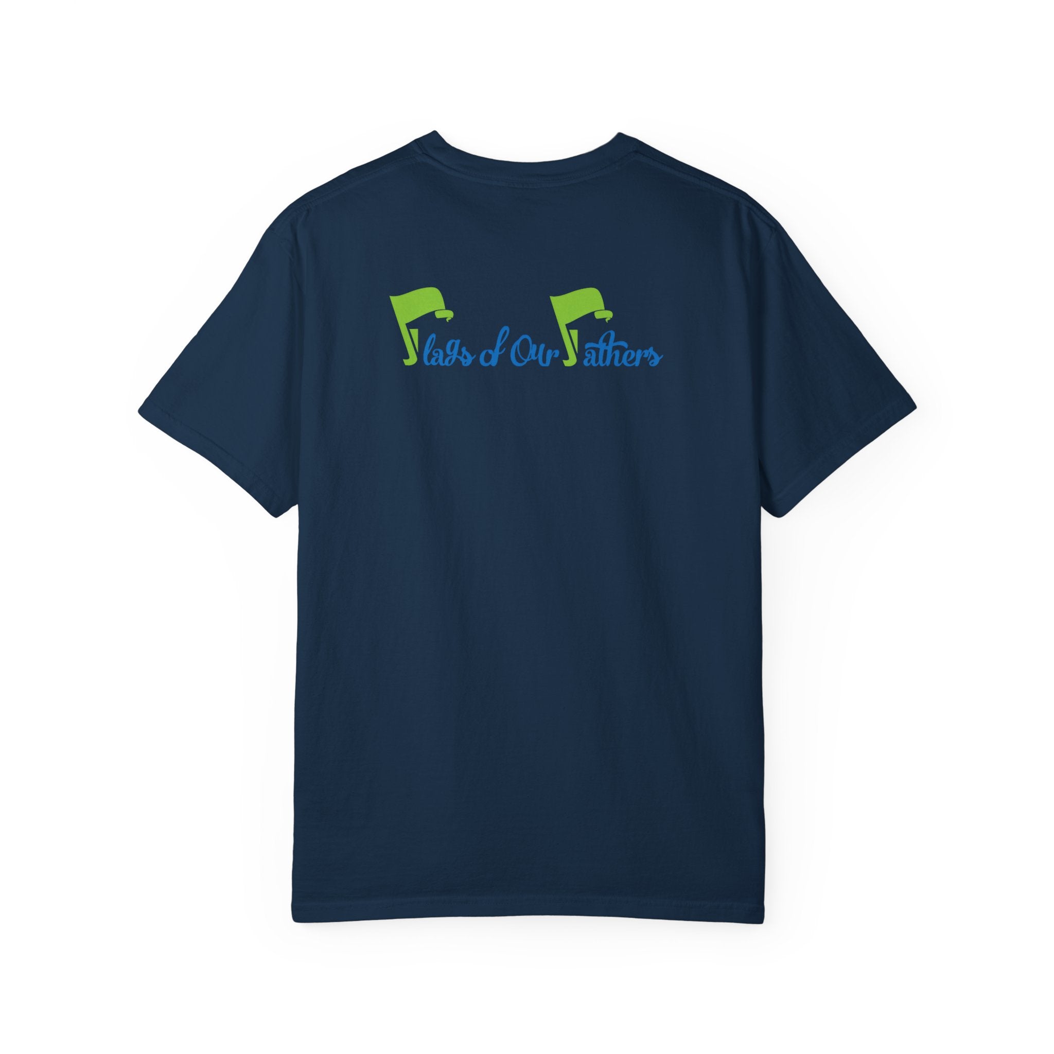 Flags of Our Father Graphic Tee - Blue Green