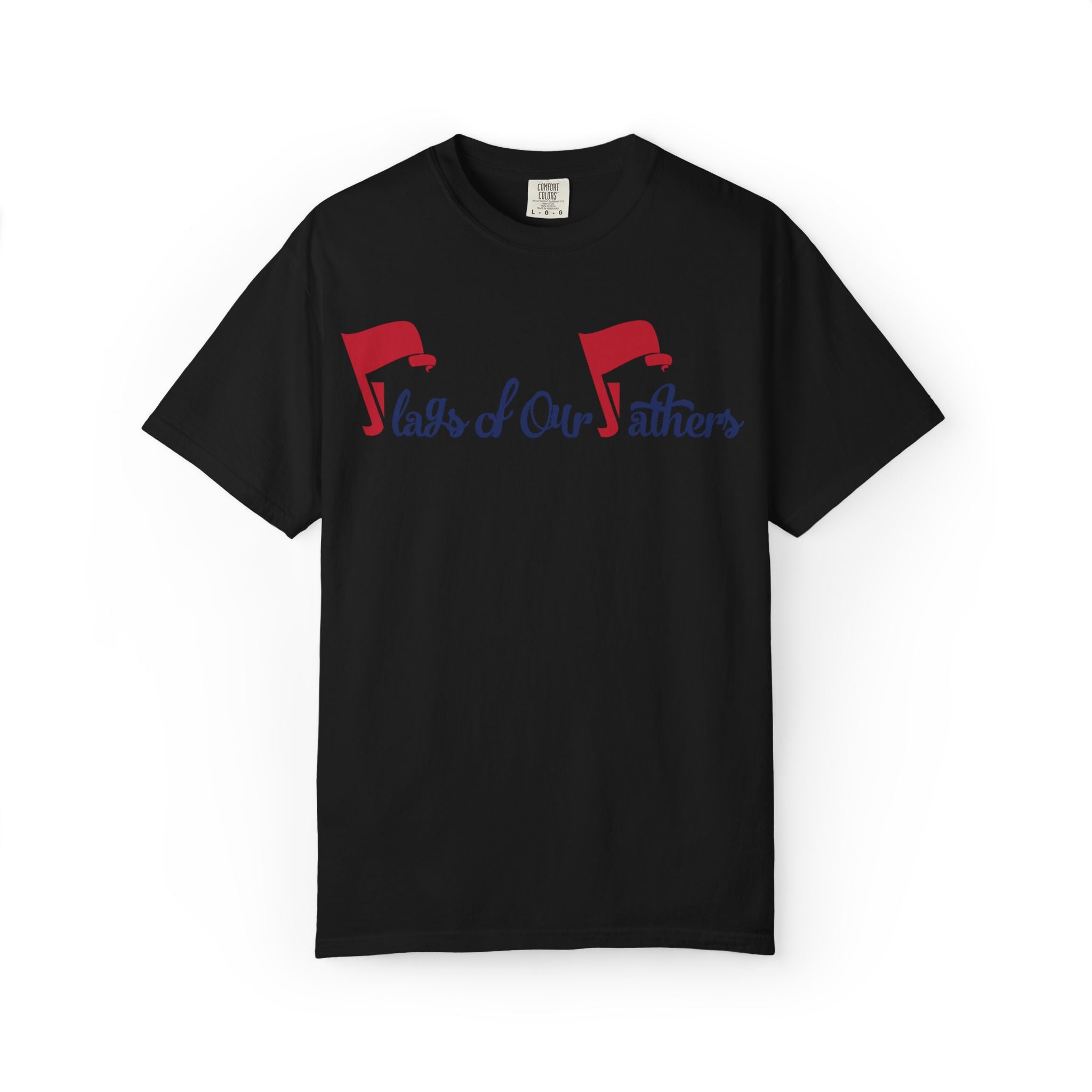 Flags of Our Father Graphic T-shirt - Blue Red