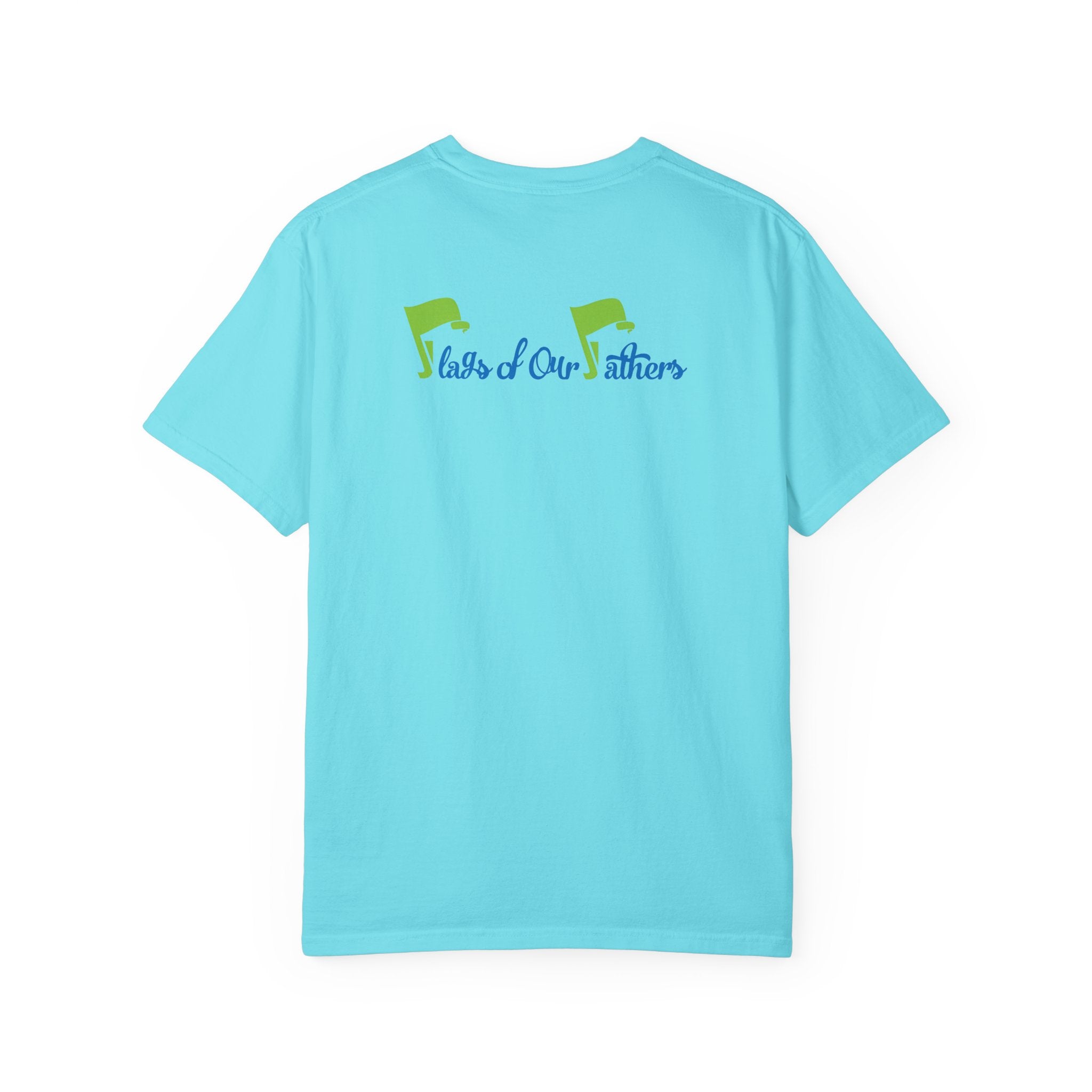 Flags of Our Father Graphic Tee - Blue Green