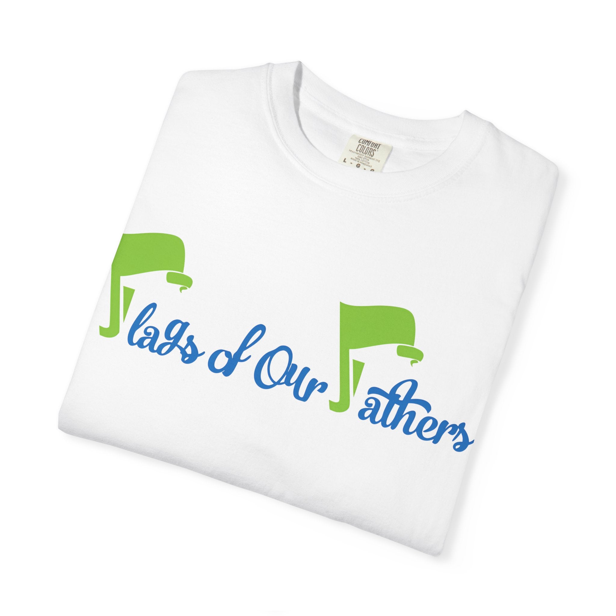 Flags of Our Father T-shirt - Blue Green